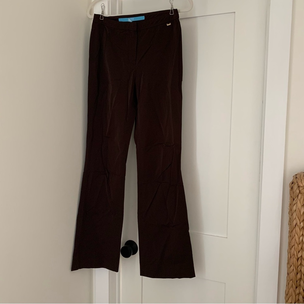 Escada Brown Bootcut Pants Trousers